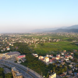 عکس هوایی از شهر چالوس دریا