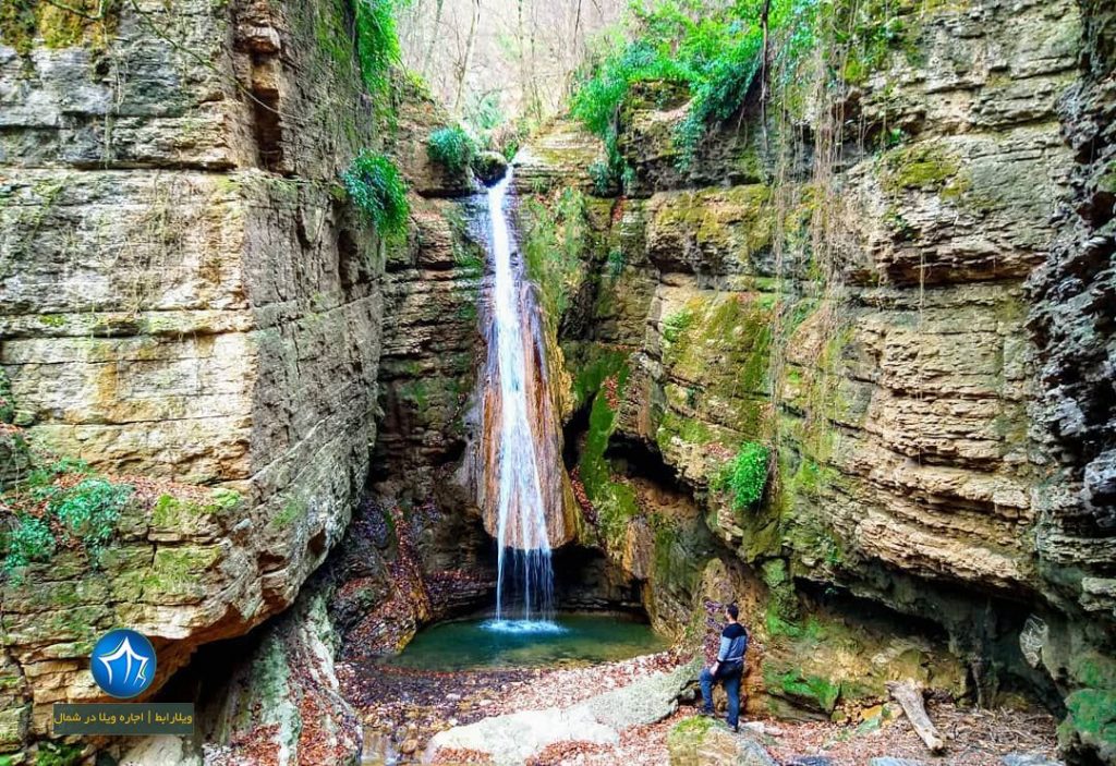 آبشار سنگنو ابشار سنگ نو بهشهر جاذبه بهشهر ابشار سنگ نو جنگل بهشهر دیدنی جذاب (۱)