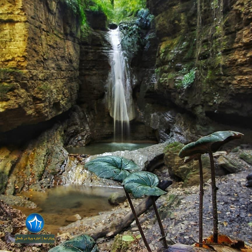 آبشار سنگنو ابشار سنگ نو بهشهر جاذبه بهشهر ابشار سنگ نو جنگل بهشهر دیدنی جذاب (۳)