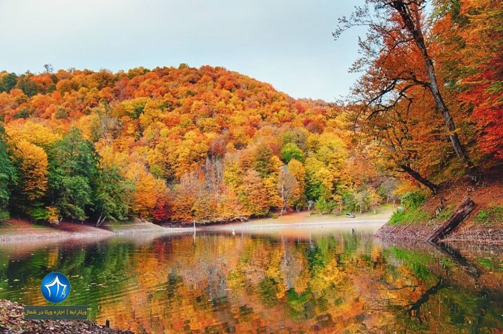 تصویر پاییز دریاچه چورت ساری