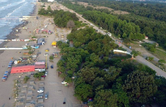 عکس هوایی تفرجگاه ساحلی نمک آبرود طرح سالمسازی دریا