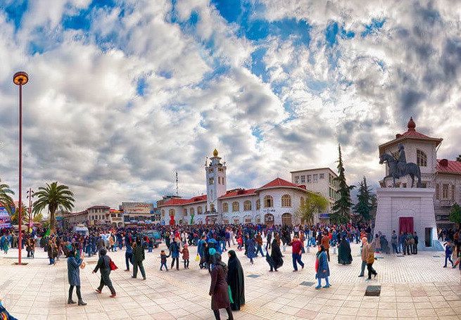 عکس میدان شهرداری رشت