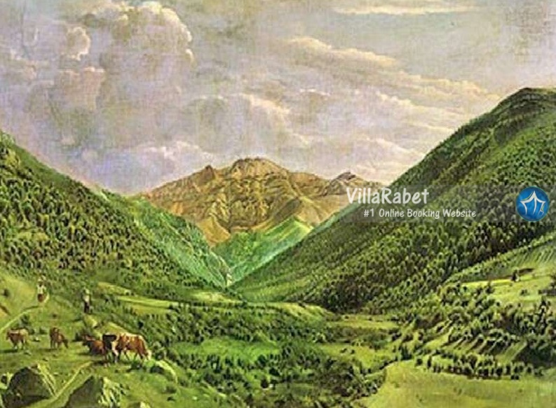 روستای زانوس کجور اجاره ویلا در کجور اجاره کلبه در کجور نقاشی کمال الملک از زانوس