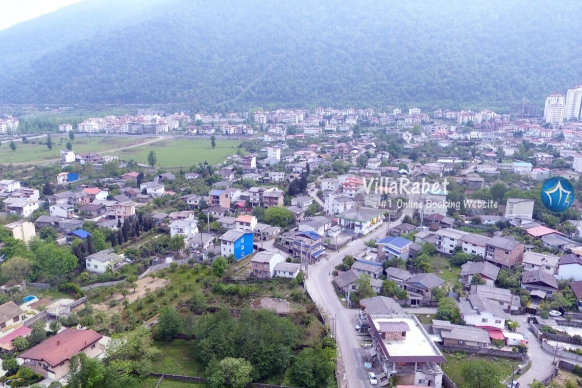 تصویر برداری هوایی پانوراما مسده نمک آبرود اجاره ویلا در مسده