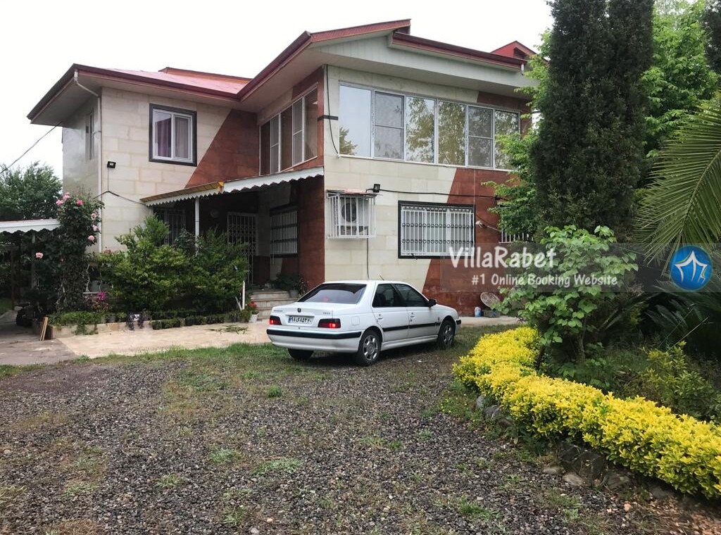 عکس ماشین ویلا و حیاط باغ ویلای یاس در ماسال