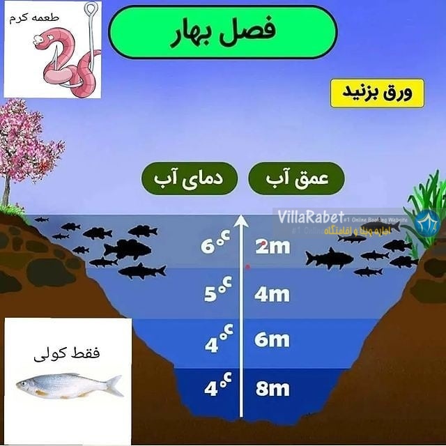 ماهیگیری در فصل بهار